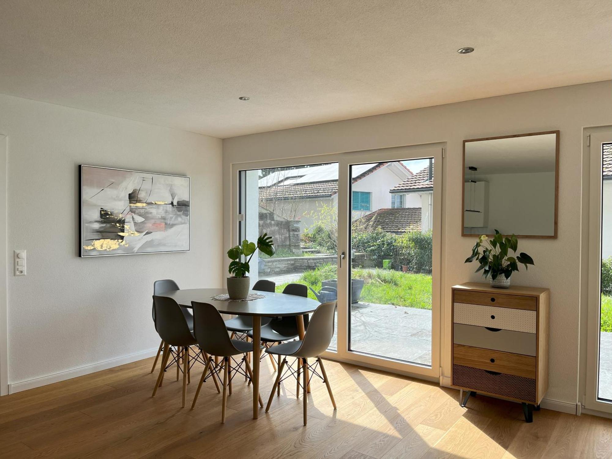 Gartenwohnung Im Modernen Stil Unterkulm Bagian luar foto